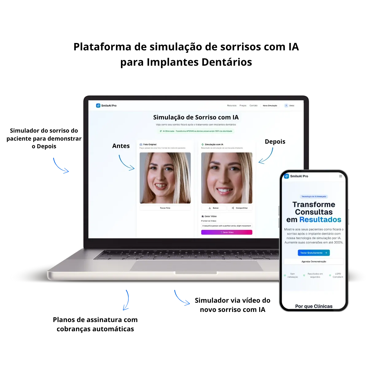 AI-powered smile simulation platform