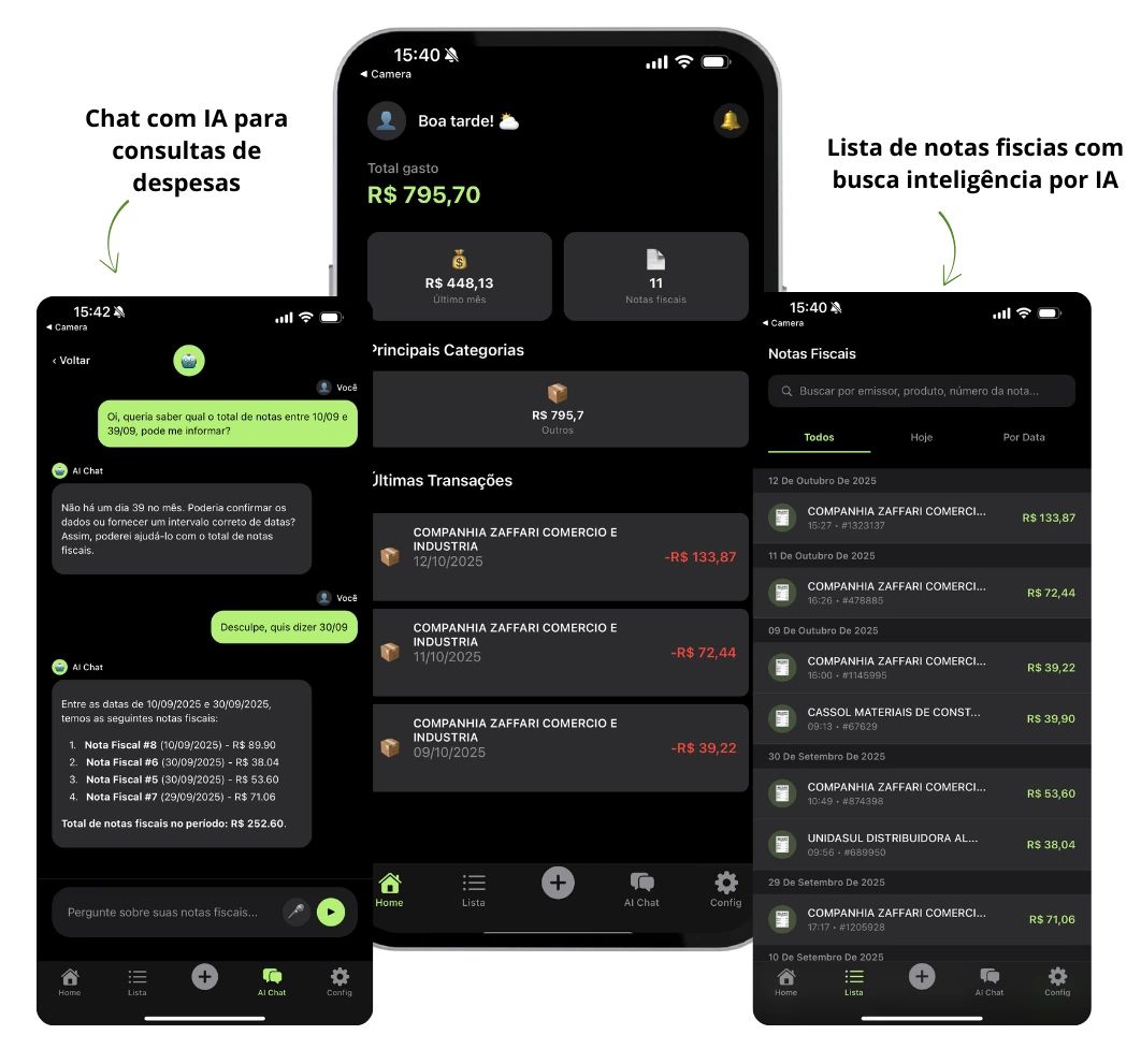 Aplicativo financeiro com inteligência artificial